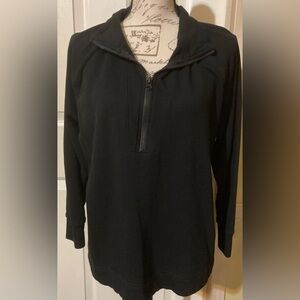 Ladies Size 0X 14W Terra & Sky 1/4 Zip Up Pullover Sweatshirt